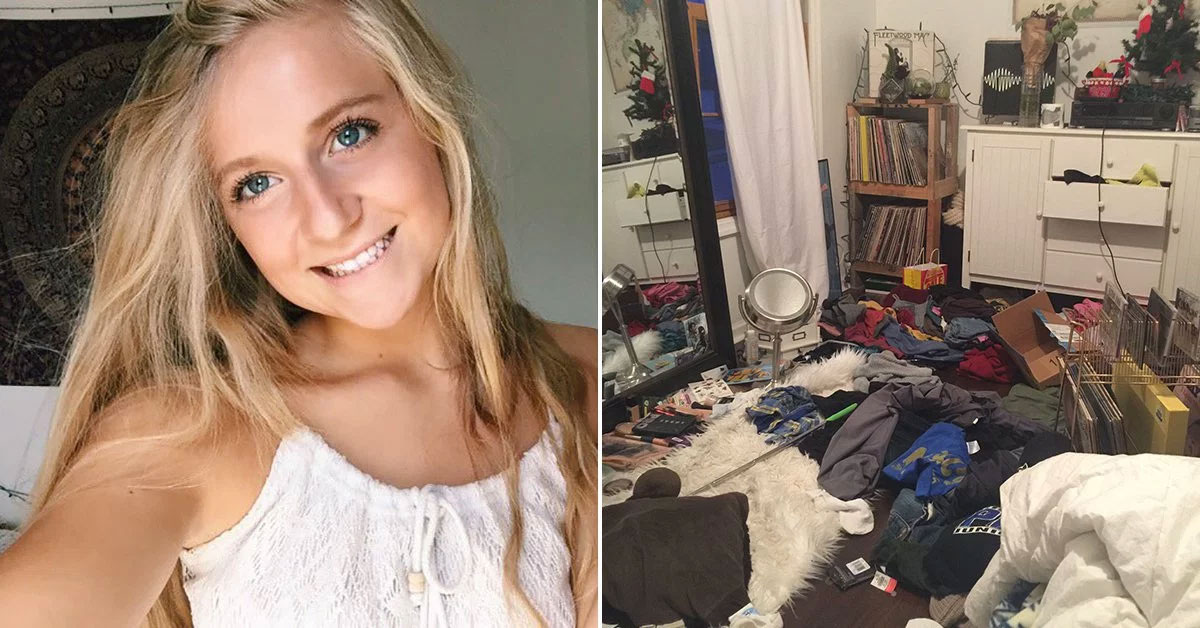 Esta chica descubrió de la manera más dolorosa por qué no debes tener un cuarto desordenado (5 Fotos)